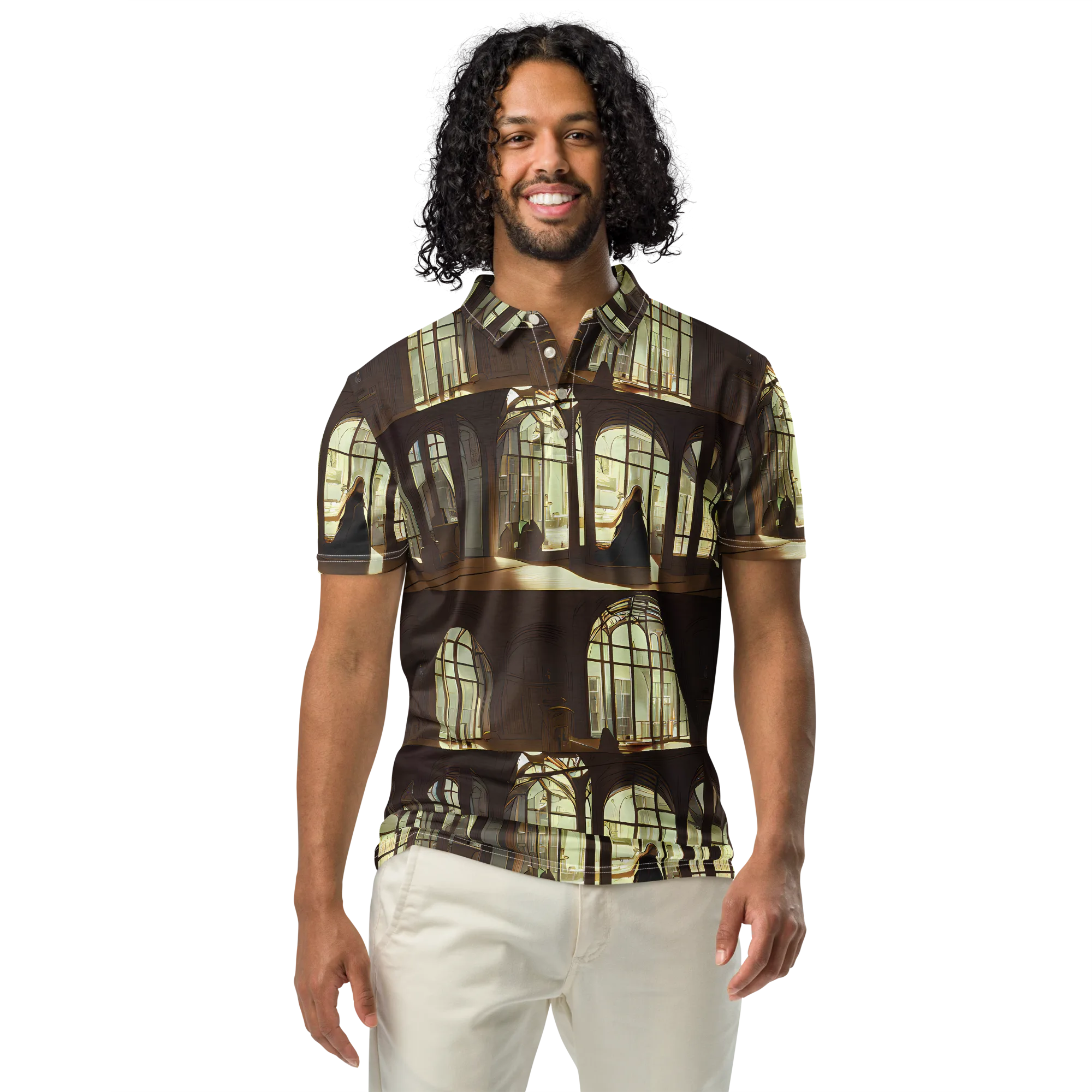 Dutch Perspective on Men's Slim Fit Polo Shirt — Front