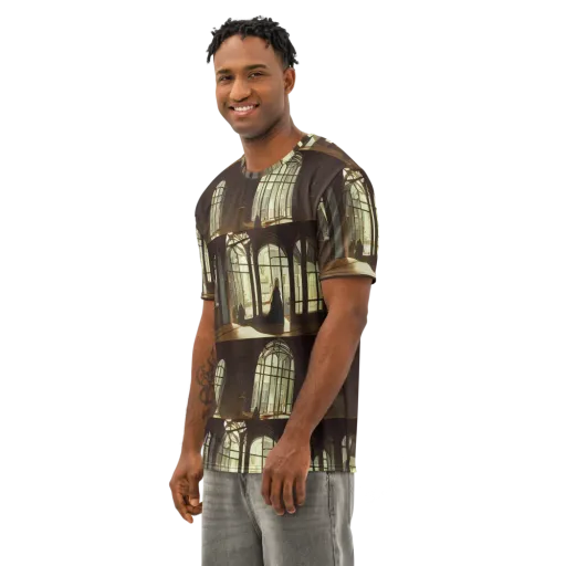 Dutch Perspective on a Men's Cotton Crew Neck T-Shirt