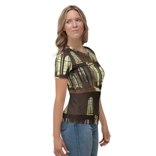 Dutch Perspective on a Women's Crew Neck T-Shirt