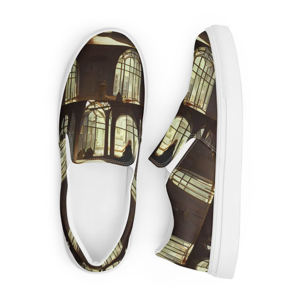 Dutch Perspective on Men's Slip-On Canvas Shoes — Front