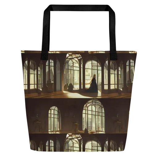 Dutch Perspective on a Large Tote Bag W/ Pocket