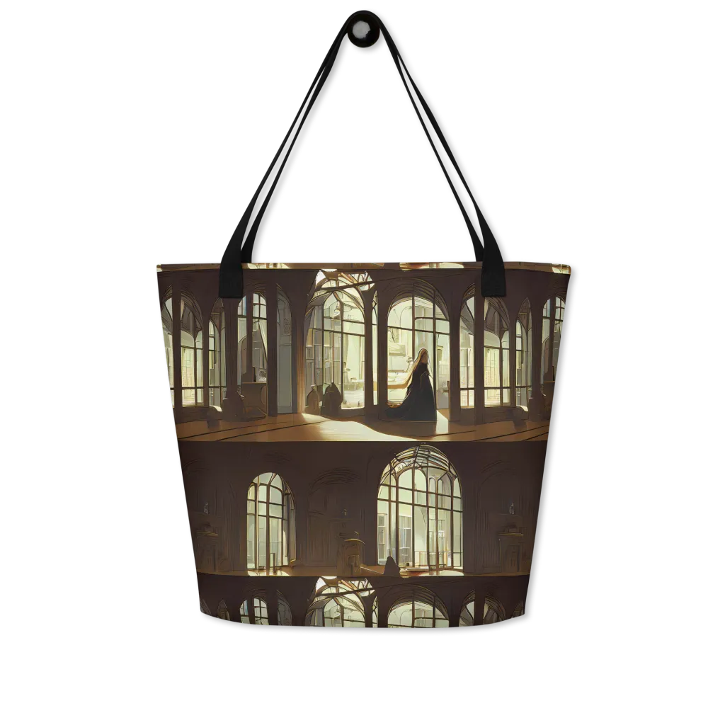 Dutch Perspective on Large Tote Bag W/ Pocket — Front