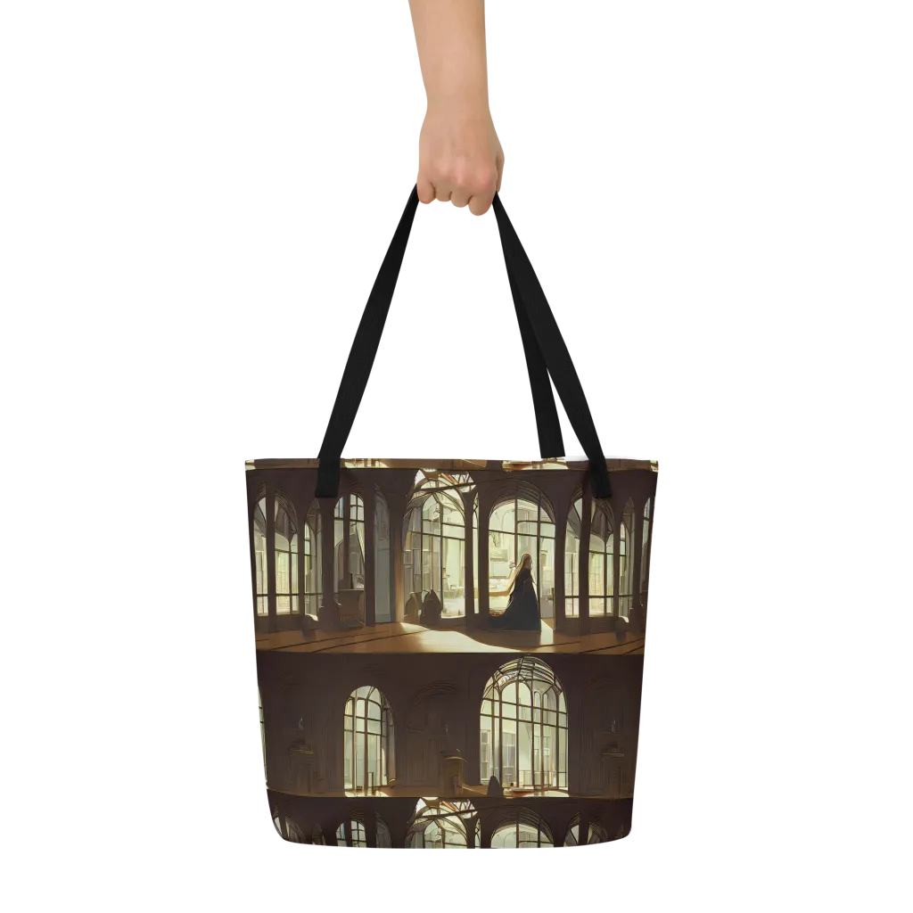 Dutch Perspective on Large Tote Bag W/ Pocket — Front