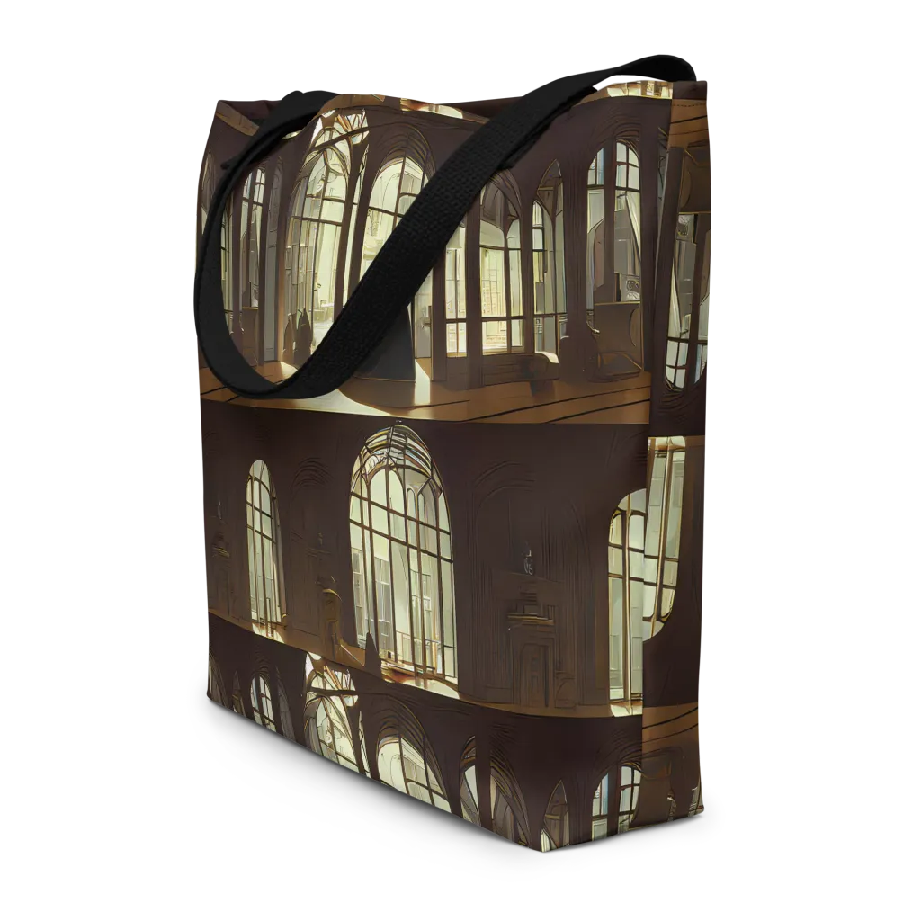 Dutch Perspective on Large Tote Bag W/ Pocket — Front
