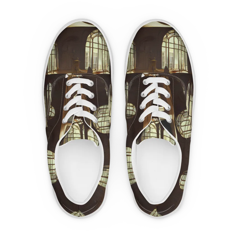 Dutch Perspective on Men's Lace-Up Canvas Shoes — Front