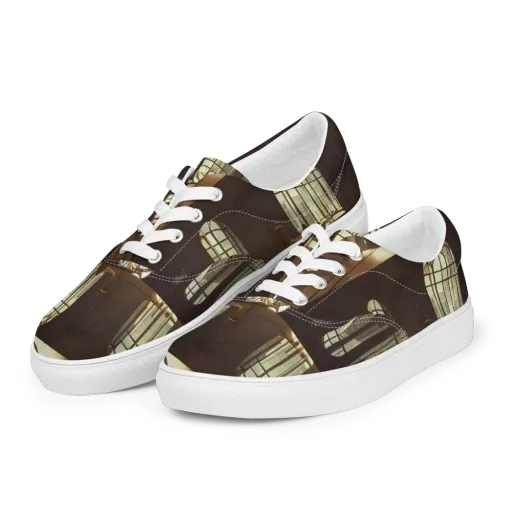 Dutch Perspective on a Men's Lace-Up Canvas Shoes