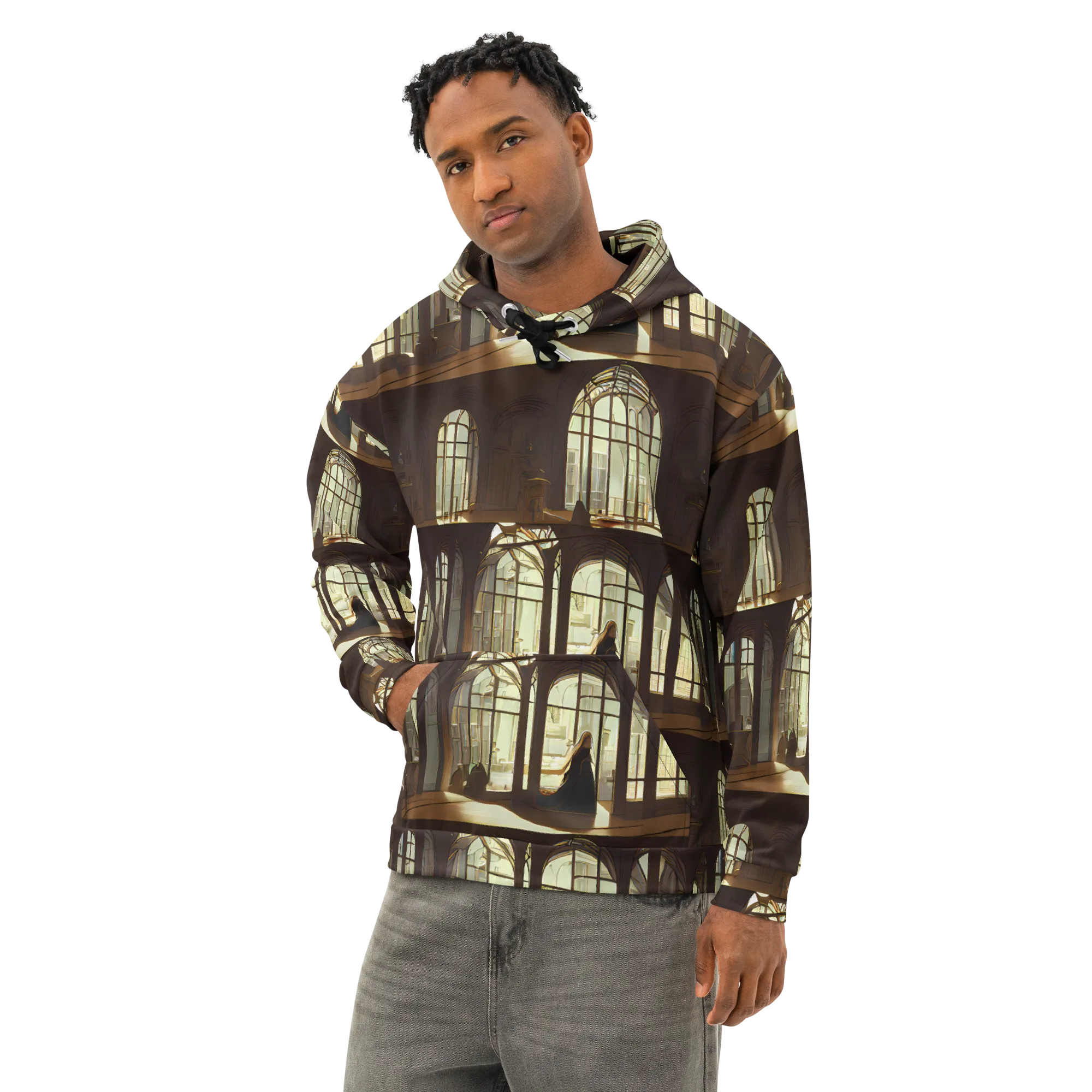 Dutch Perspective on Cotton Hoodie — Left Front