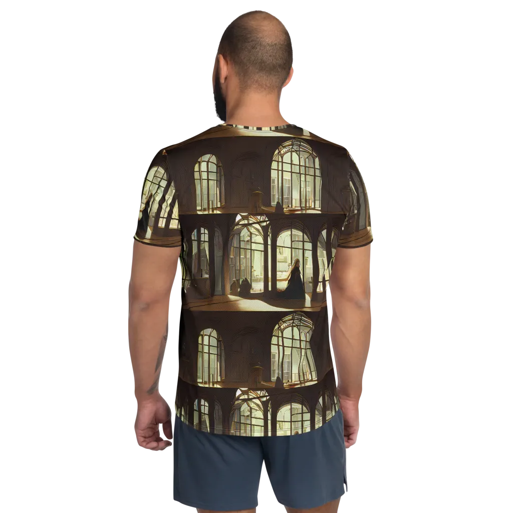 Dutch Perspective on Men's Athletic T-Shirt — Back