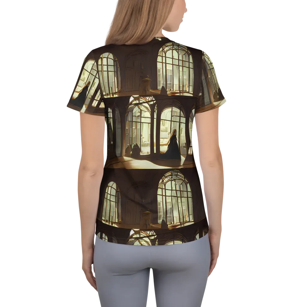 Dutch Perspective on Women's Athletic T-Shirt — Back