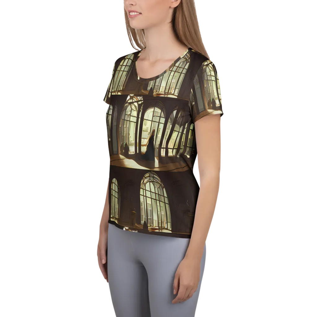 Dutch Perspective on Women's Athletic T-Shirt — Left