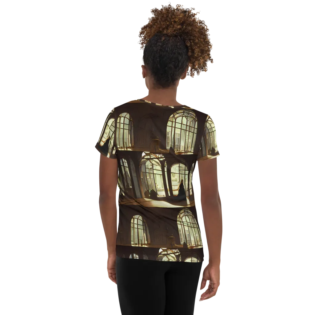 Dutch Perspective on Women's Athletic T-Shirt — Back