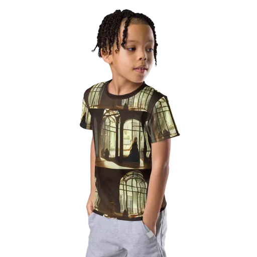 Dutch Perspective on a Kids Crew Neck T-Shirt