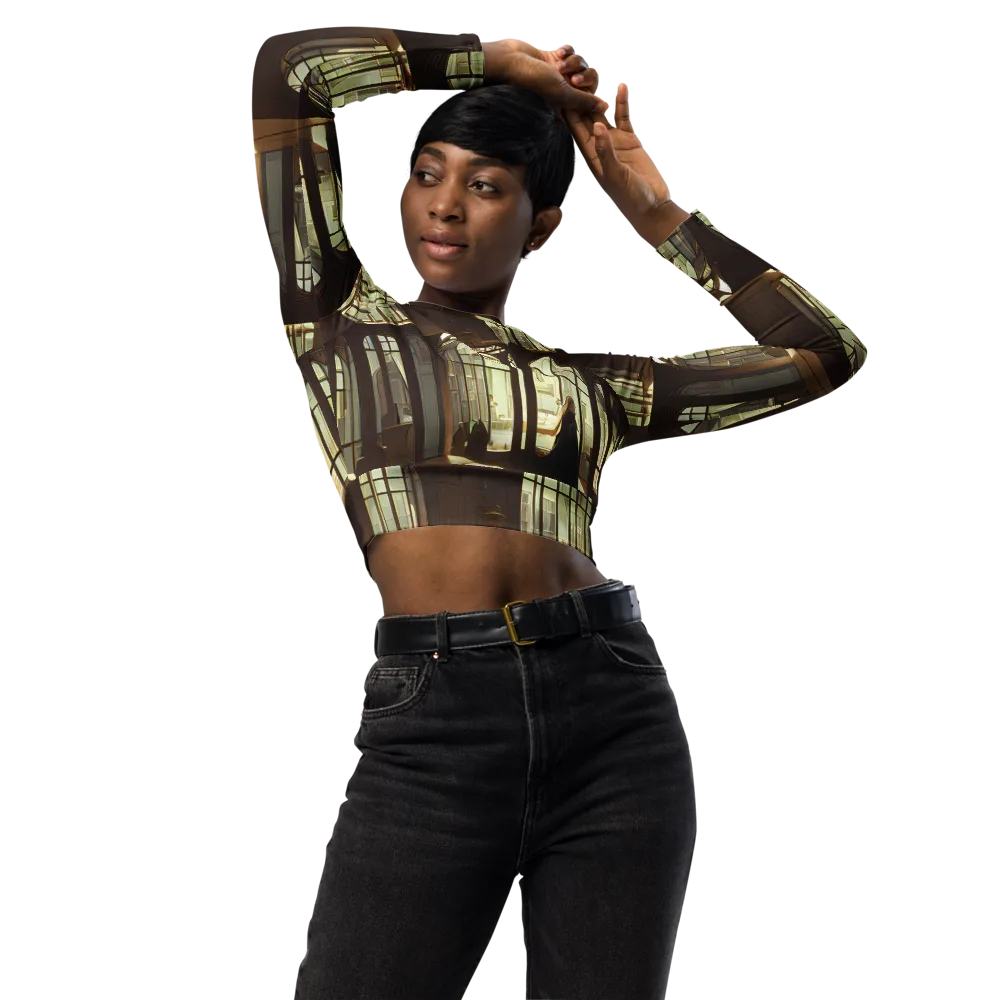 Dutch Perspective on Long Sleeve Crop Top — Front