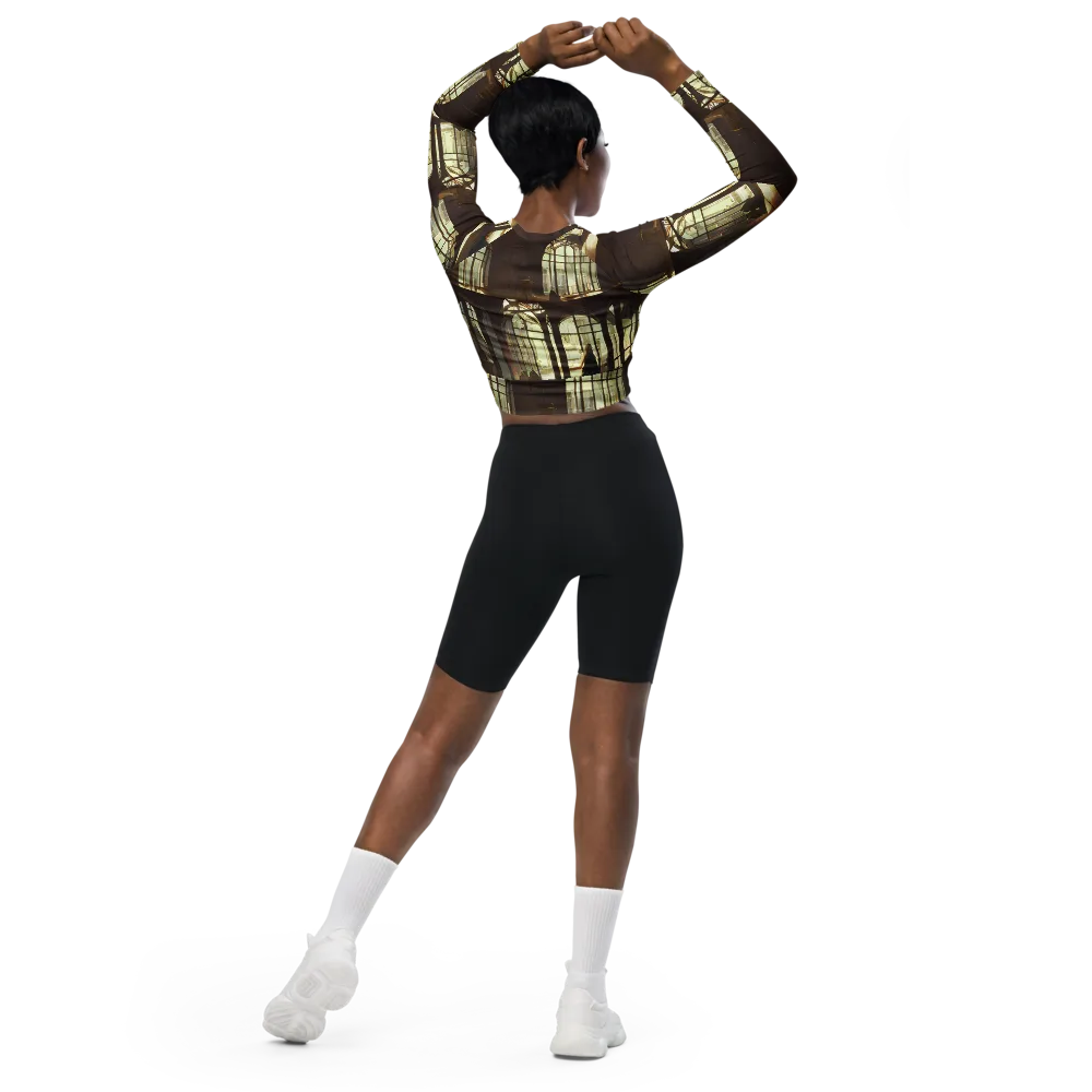 Dutch Perspective on Long Sleeve Crop Top — Back