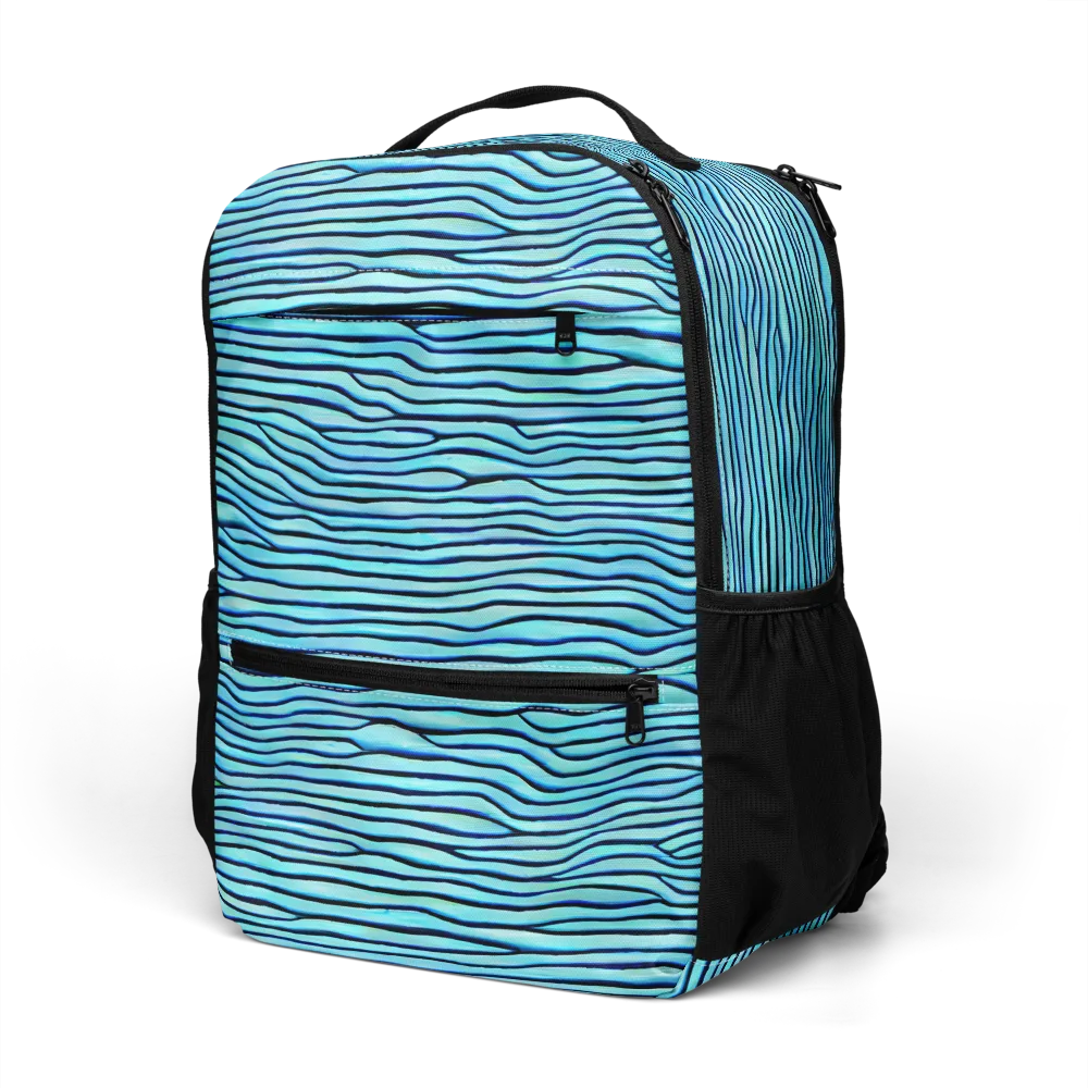 Aqua Drift on Utility Backpack — Left Front