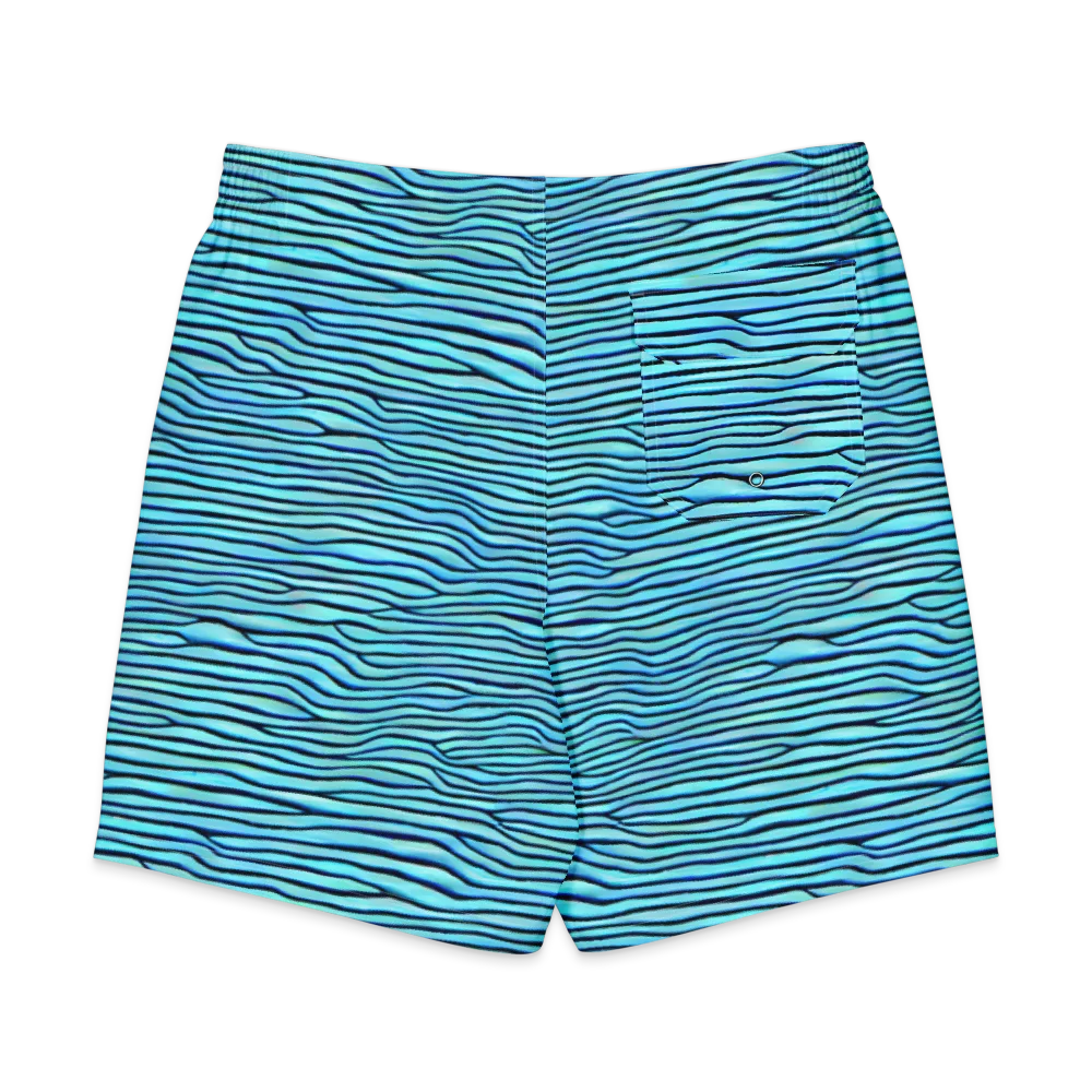 Aqua Drift on Men's Board Shorts — Back