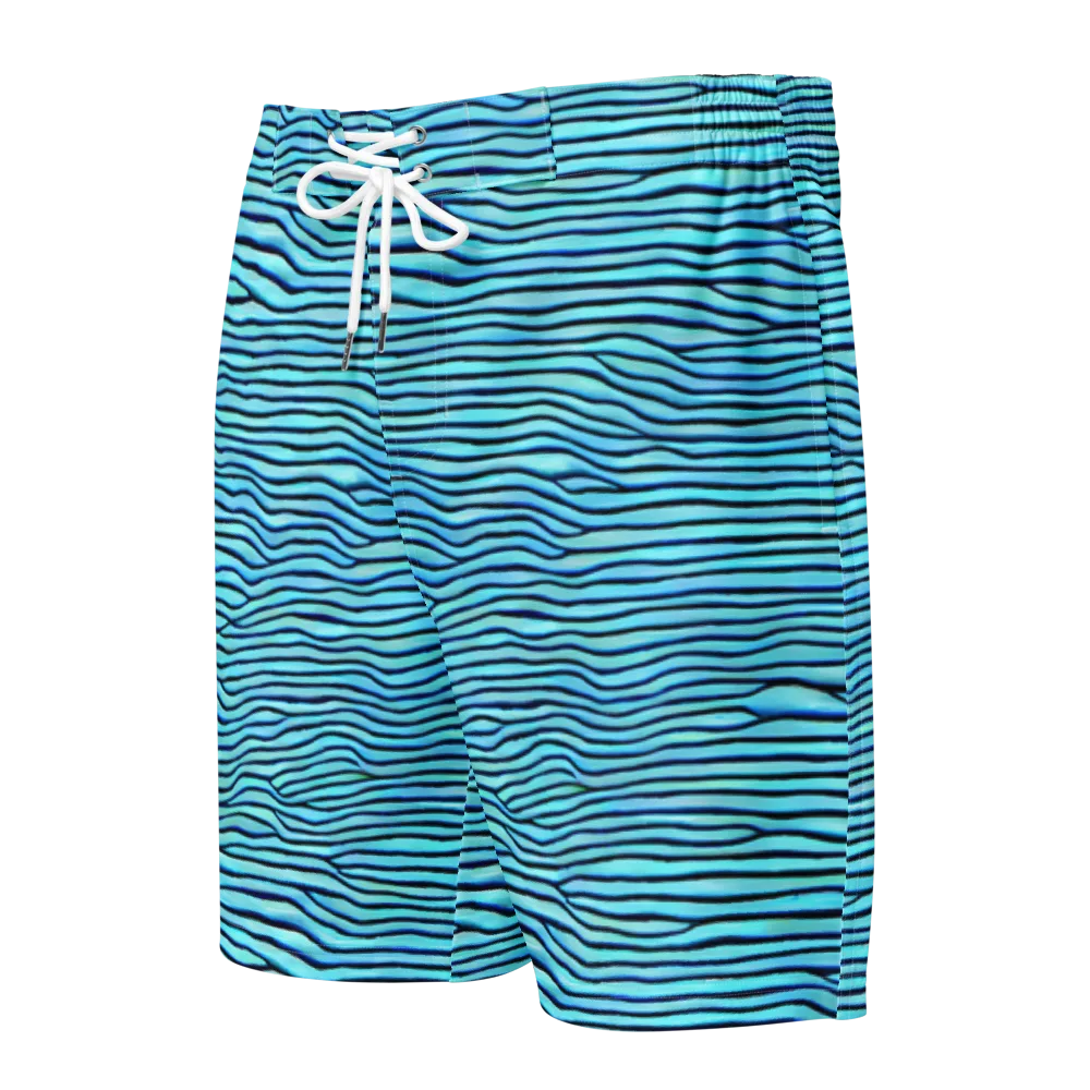 Aqua Drift on Men's Board Shorts — Front
