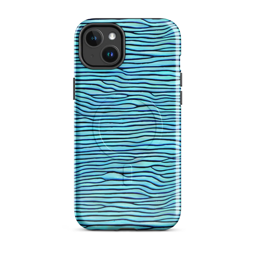 Aqua Drift on MagSafe Tough Case for iPhone® — Front