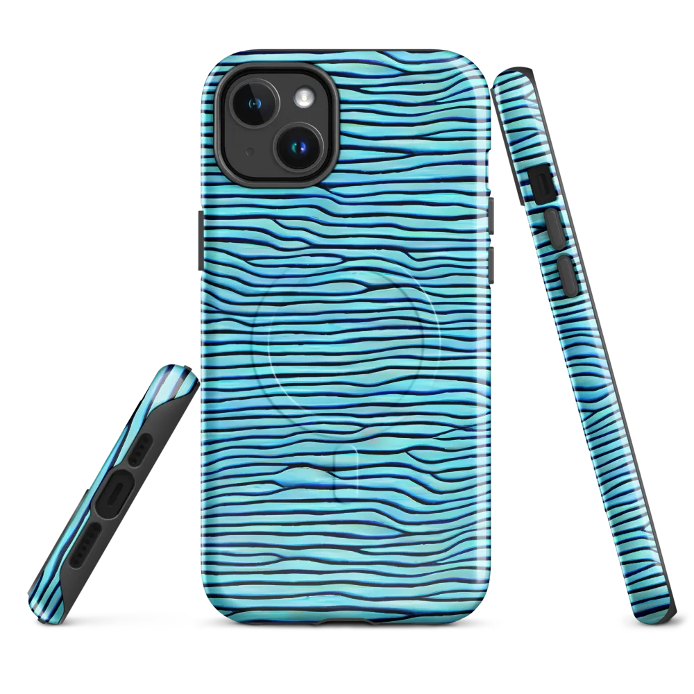 Aqua Drift on MagSafe Tough Case for iPhone® — Front