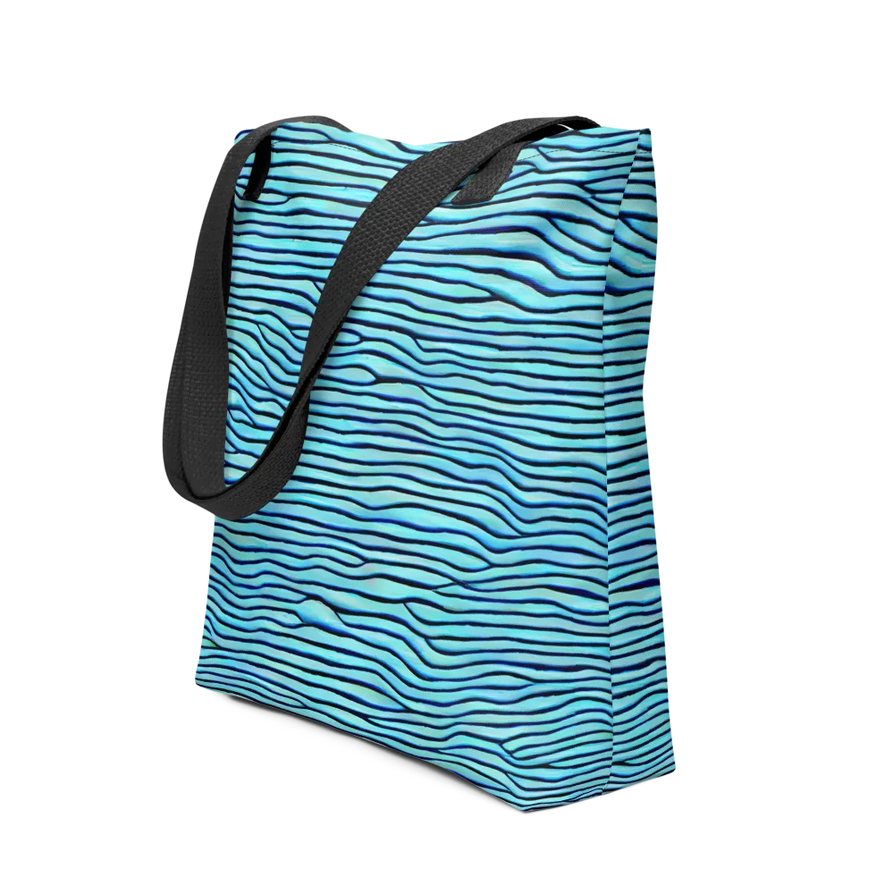 Aqua Drift on Tote Bag — Front