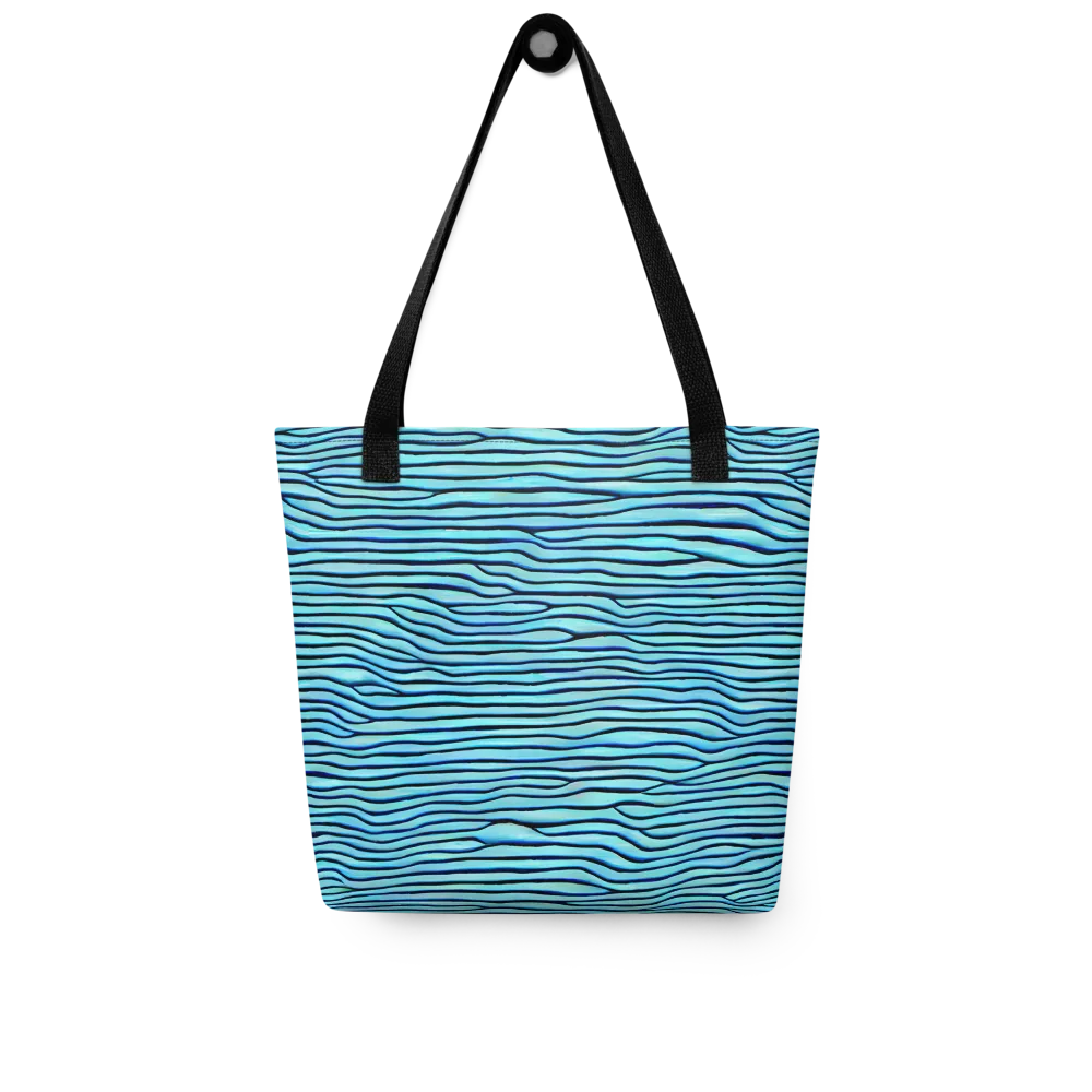 Aqua Drift on Tote Bag — Front