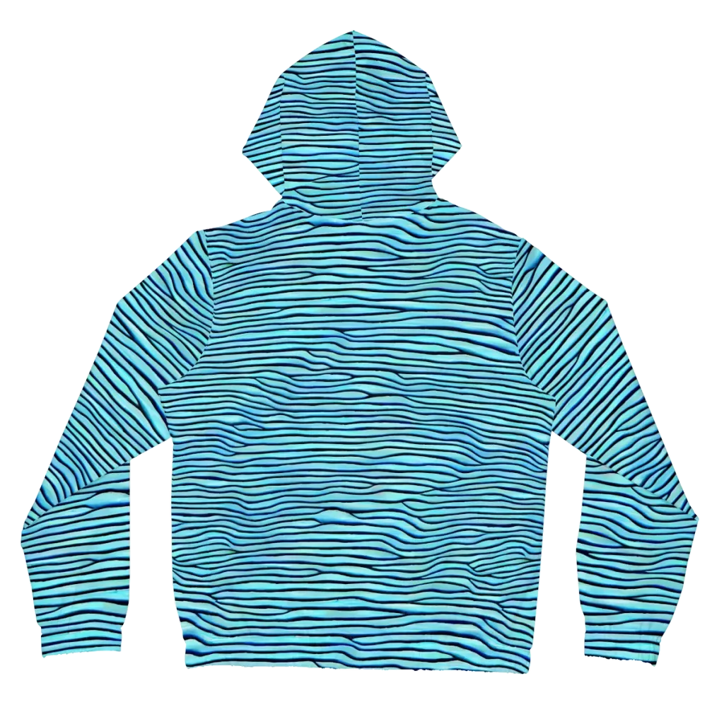 Aqua Drift on Women's Full-Zip Hoodie — Back