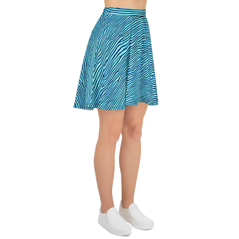 Aqua Drift on Skater Skirt — Right