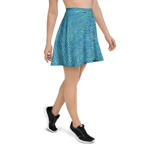 Aqua Drift on a Skater Skirt