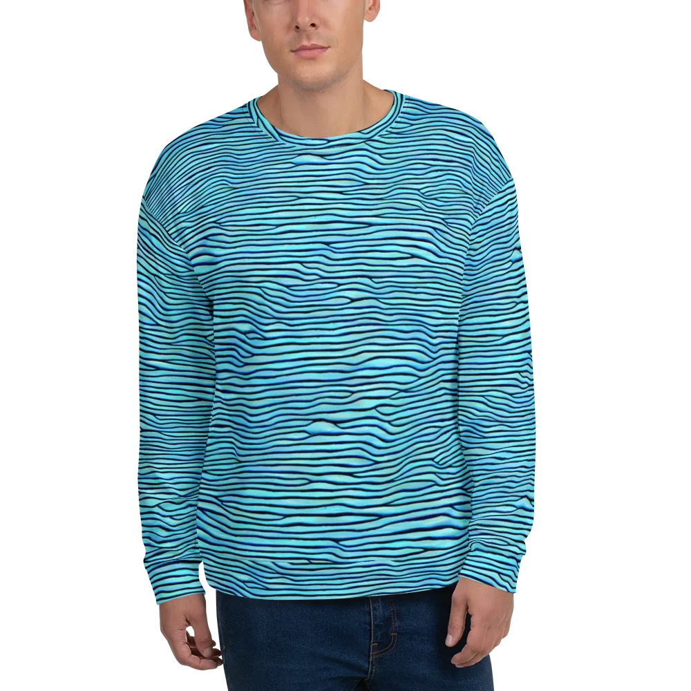 Aqua Drift on Sweatshirt — Front