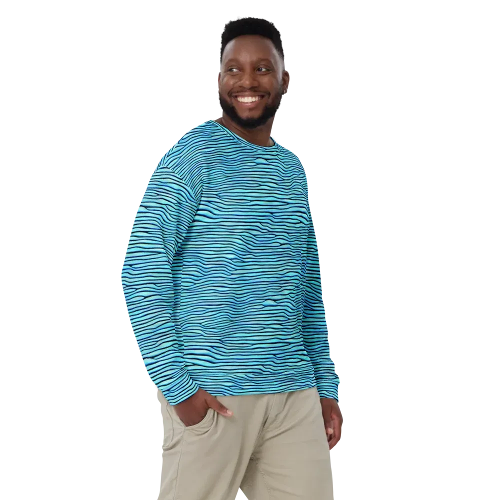 Aqua Drift on Sweatshirt — Front