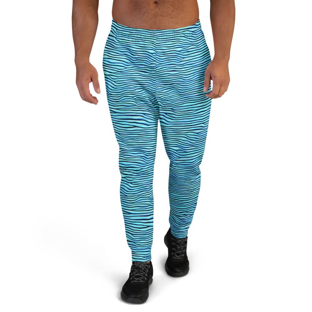 Aqua Drift on Men's Joggers — Front