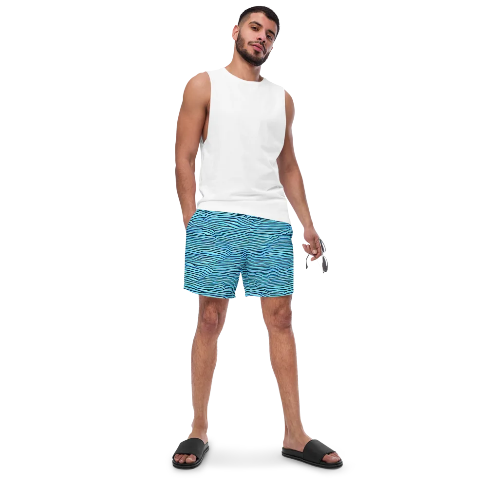 Aqua Drift on Swim Trunks — Front