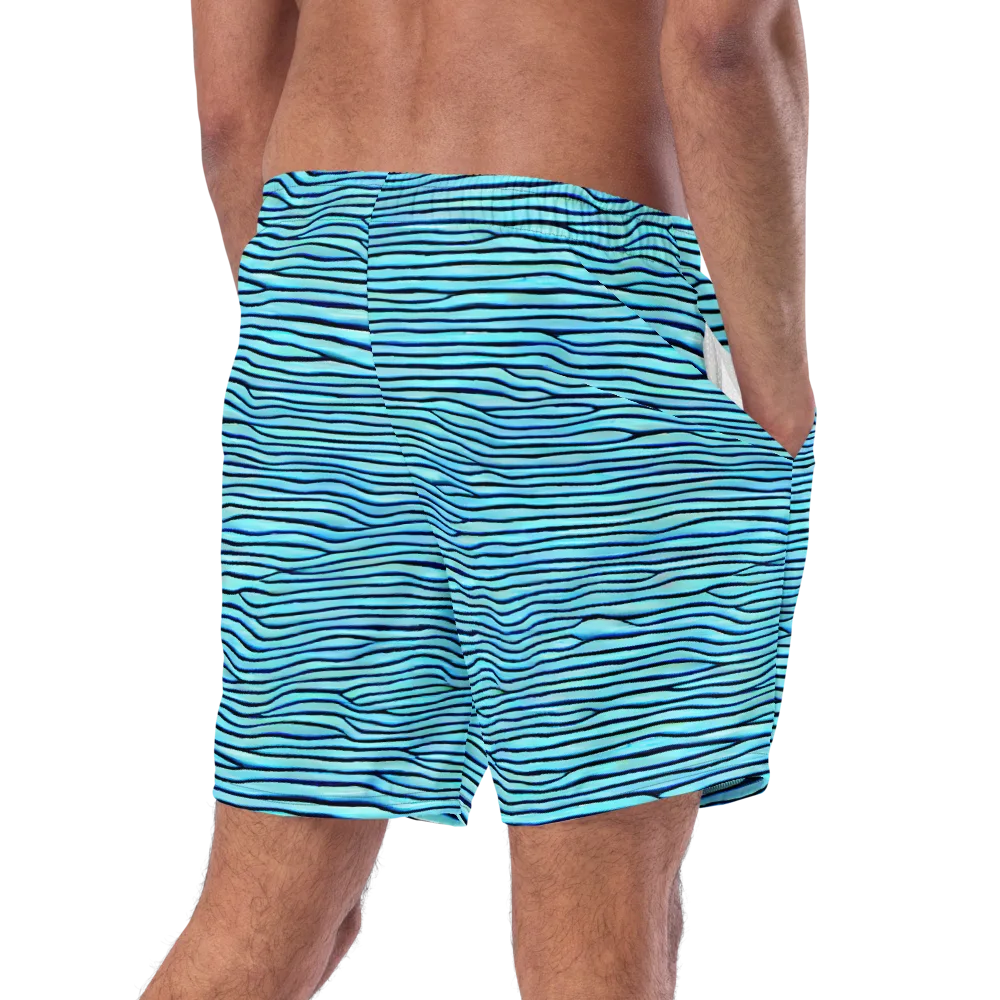 Aqua Drift on Swim Trunks — Right Back