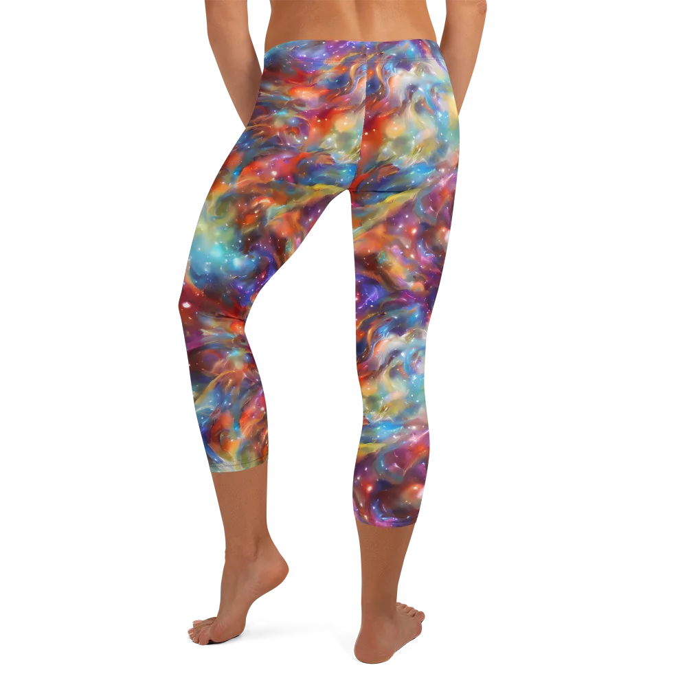 Esao's Eddies on Capri Leggings — Back