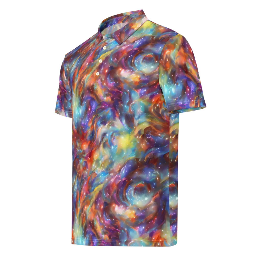 Esao's Eddies on Men's Slim Fit Polo Shirt — Left Front