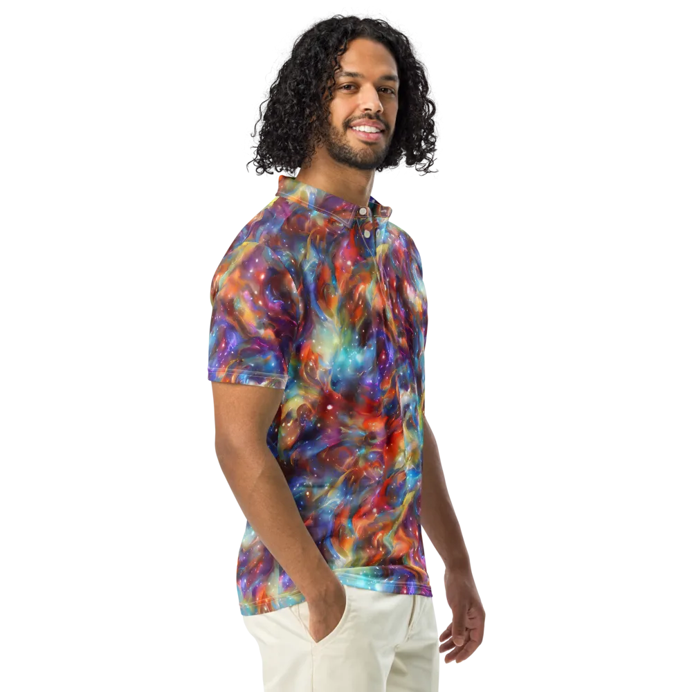 Esao's Eddies on Men's Slim Fit Polo Shirt — Right Front