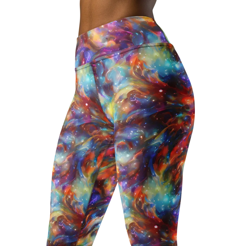 Esao's Eddies on Yoga Leggings — Left Front