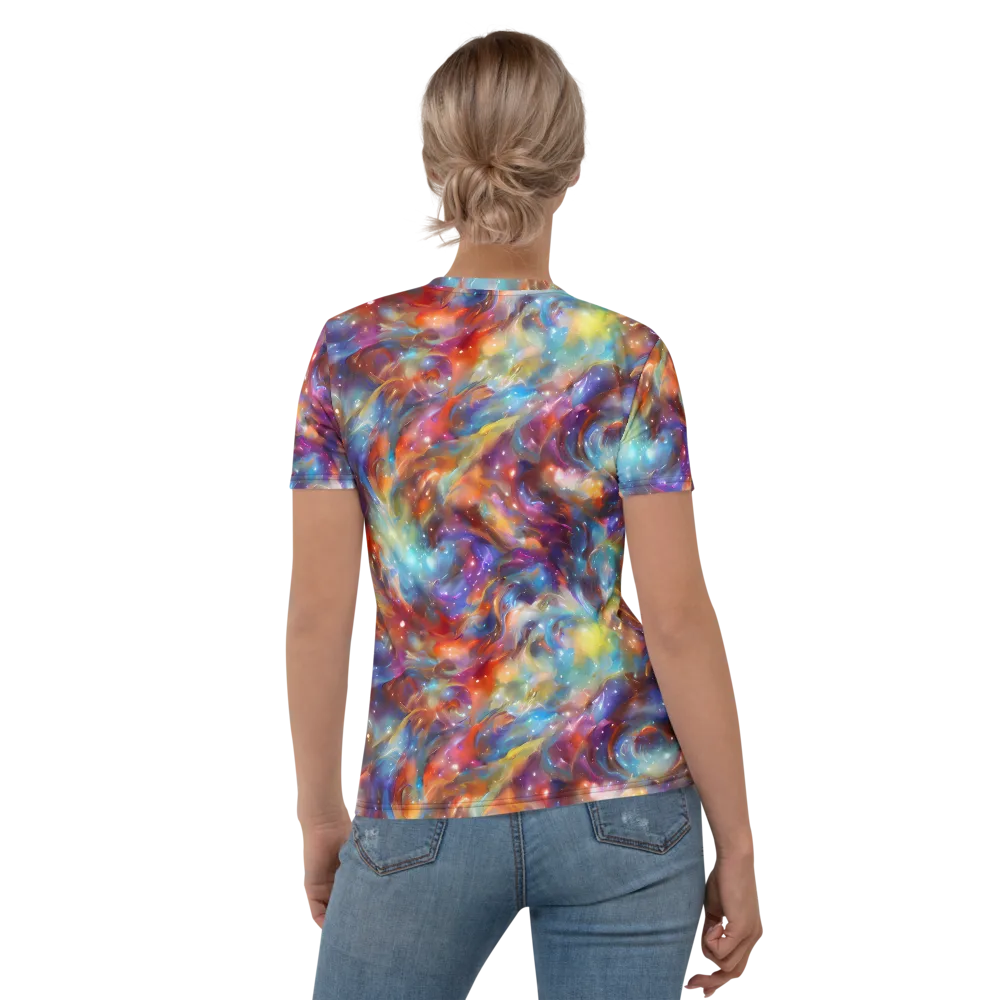 Esao's Eddies on Women's Crew Neck T-Shirt — Back