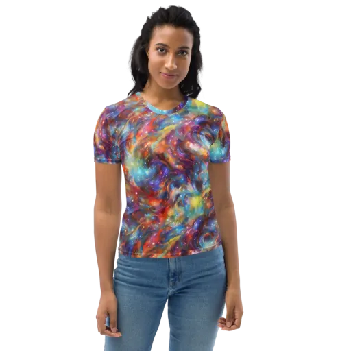 Esao's Eddies on a Women's Crew Neck T-Shirt