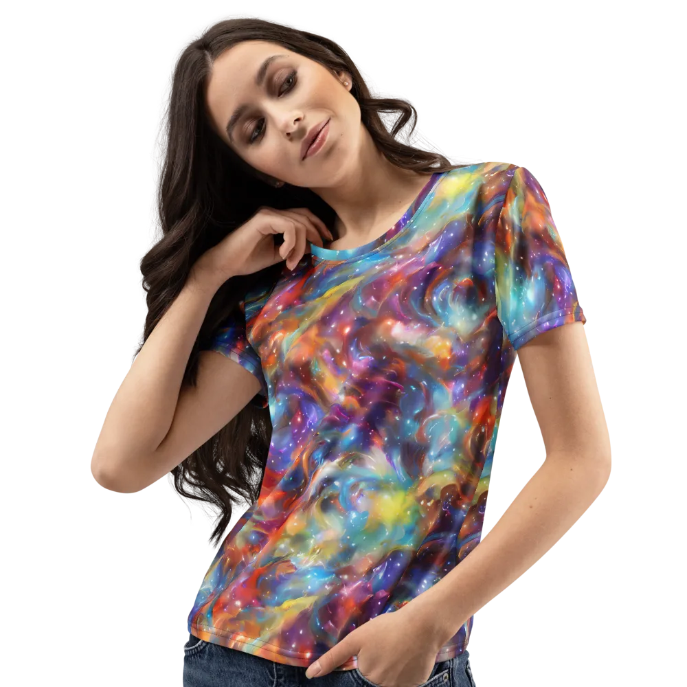 Esao's Eddies on Women's Crew Neck T-Shirt — Left Front