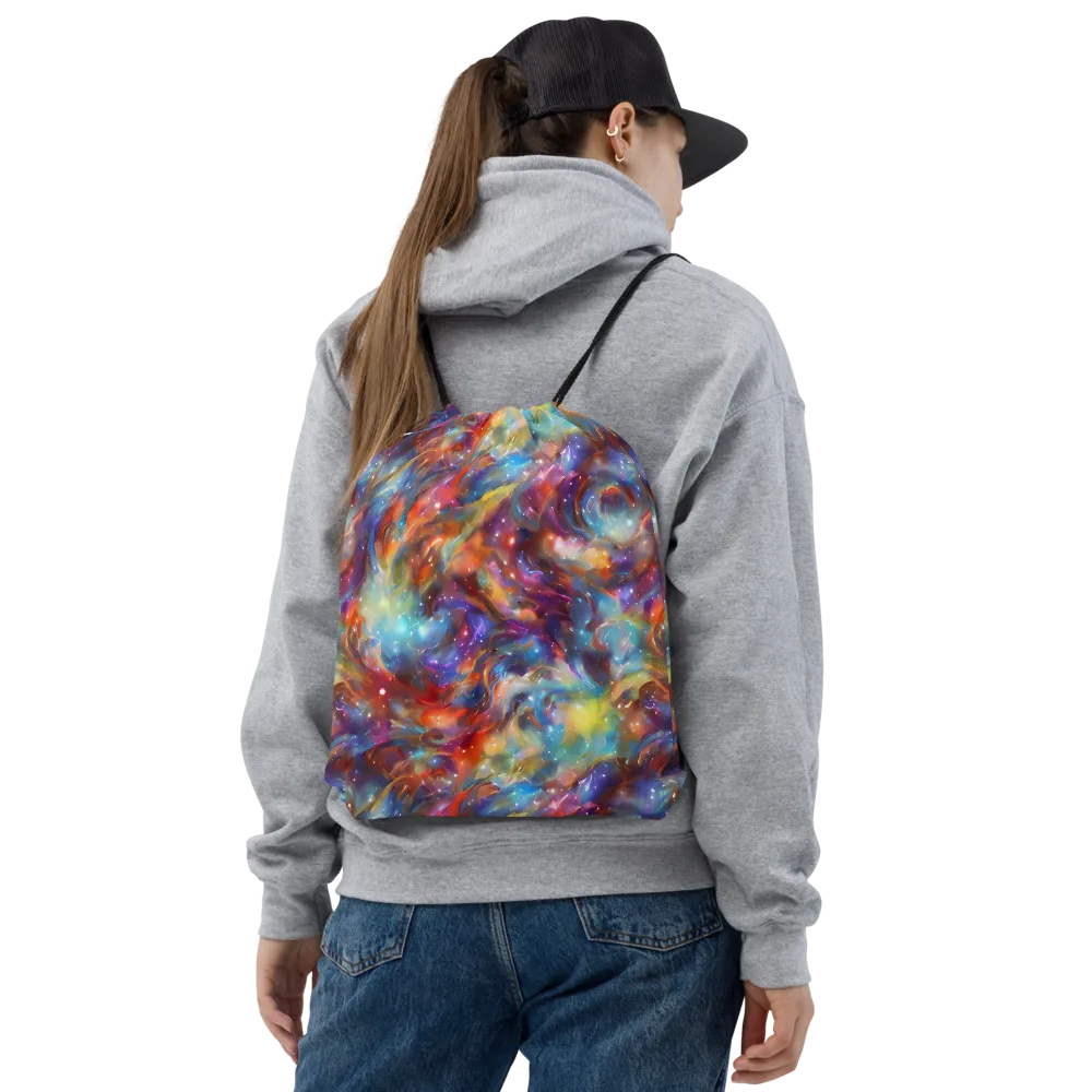 Esao's Eddies on Drawstring Bag — Front