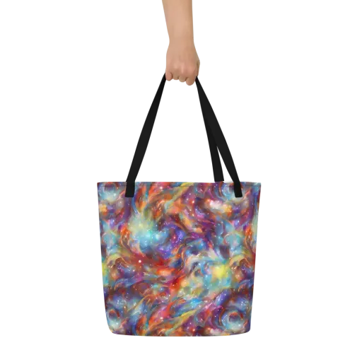 Esao's Eddies on a Large Tote Bag W/ Pocket