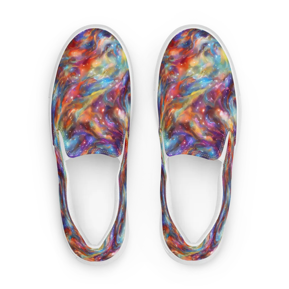 Esao's Eddies on Women's Slip-On Canvas Shoes — Front