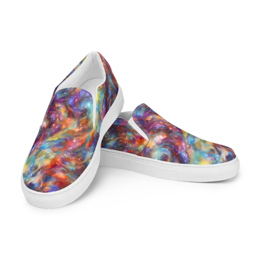 Esao's Eddies on a Women's Slip-On Canvas Shoes