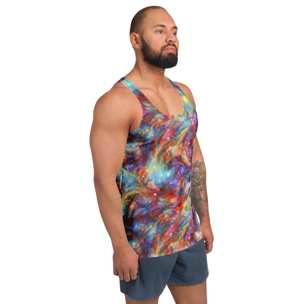 Esao's Eddies on Men's Tank Top — Right Front