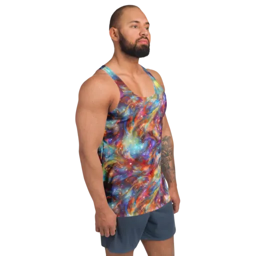 Esao's Eddies on a Men's Tank Top