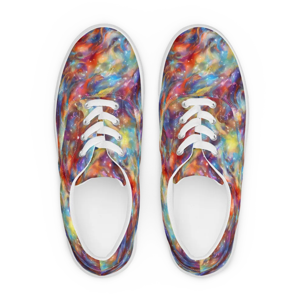 Esao's Eddies on Men's Lace-Up Canvas Shoes — Front