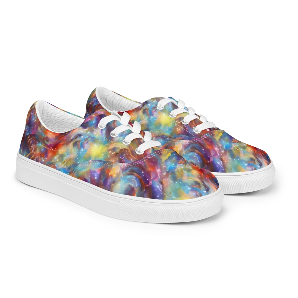 Esao's Eddies on Men's Lace-Up Canvas Shoes — Right Front