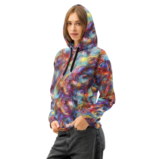 Esao's Eddies on a Cotton Hoodie