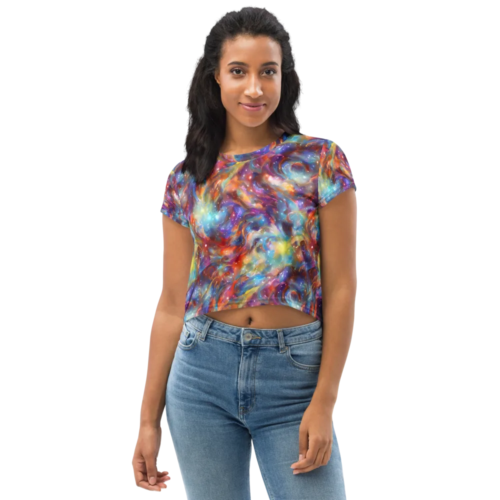 Esao's Eddies on Crop Tee — Front